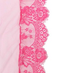 Rose Red Delicate Lace Long Sleepwear Gown Rose Red Delicate Lace Long Sleepwear Gown