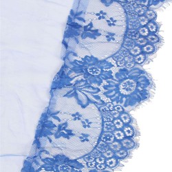 Long Sleepwear Blue Delicate Lace Gown Long Sleepwear Blue Delicate Lace Gown