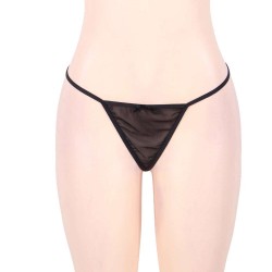 Plus Size Black Sheer Mesh Babydoll Lingerie Set Plus Size Black Sheer Mesh Babydoll Lingerie Set