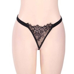 Seduction Black Lace Transparente Sexy Babydoll Seduction Black Lace Transparente Sexy Babydoll