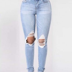 Top Design Ripped Women Jeans  Top Design Ripped Women Jeans