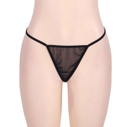 Plus Size Soft Lace Babydoll with G-string