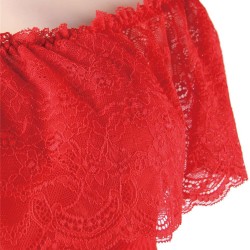 Plus Size Valentine's Day Style Red Off-Shoulder Lace Sexy Babydoll Plus Size Valentine's Day Style Red Off-Shoulder Lace Sexy Babydoll