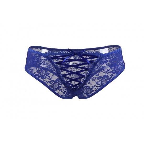 Plus SizeSexy Blue Lace Strappy Panty Plus SizeSexy Blue Lace Strappy Panty