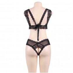 Black Lace Temptation Bra Set Black Lace Temptation Bra Set