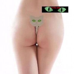 Noctilucent  gel ultra-fine ice cat-shaped invisible underwear