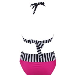 Wave Point Printing Summer Bikini Set