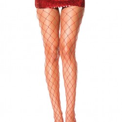 Fashion Red  Fishnet Stocking