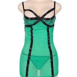 On Sale Green Plus Size Multiple Straps Maillot Babydoll On Sale Green Plus Size Multiple Straps Maillot Babydoll
