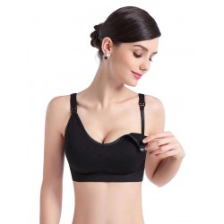 Black Comfort Breast-feeding Nursing Bra Black Comfort Breast-feeding Nursing Bra