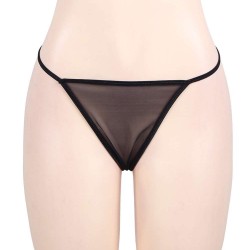 Black Sexy Lace Garter Panty