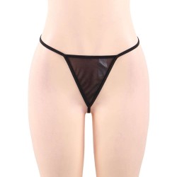 Sexy Black Sheer Floral Eyelash Trim Lace Babydoll Set Sexy Black Sheer Floral Eyelash Trim Lace Babydoll Set