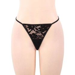 Black Backless Exquisite Lace Babydoll Set Black Backless Exquisite Lace Babydoll Set