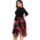 Plus Size Elegant Knee-length Floral Dress Plus Size Elegant Knee-length Floral Dress