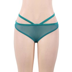 Plus Size Elegant Green Lace backless Sexy Babydoll Plus Size Elegant Green Lace backless Sexy Babydoll