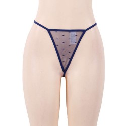 Blue Deluxe Satin Lace Stitching Babydoll Blue Deluxe Satin Lace Stitching Babydoll