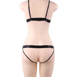 Plus Size Elegant Embroidery Fashion Bra Set