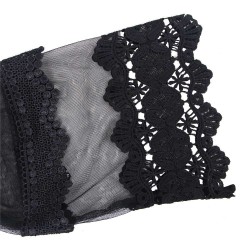 Black Lace Stitching Long Sleeve Sexy Teddy Black Lace Stitching Long Sleeve Sexy Teddy