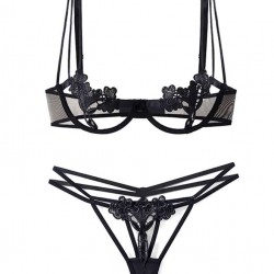 Black Elegant Embroidery Fashion Bra Set Black Elegant Embroidery Fashion Bra Set