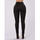 Elastic Thin Leg Zipper Design Leggings Solid Mid-calf Leggings Pants Elastic Thin Leg Zipper Design Leggings Solid Mid-calf Leggings Pants