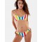 Newest Backless Bikinis Women Swimwear Printed Striped Sexy Bikini 