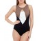 High Quality Fashion Stitching Sexy Summer Women's One Piece Swimsuit