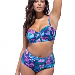 Plus Size Fashion Print Sexy Summer Women's Bikini Set