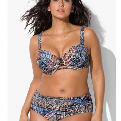 Plus Size Fashion Print Sexy Summer Women's Bikini Set