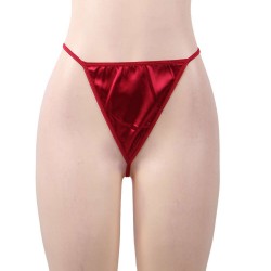 Wine Red Silk Satin Lace Sexy Women Kimono Home Pajamas