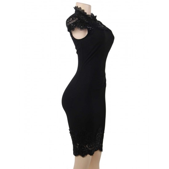 Exquisite Lace Patch Embroidered Elegant Fashion Dress Exquisite Lace Patch Embroidered Elegant Fashion Dress