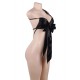 Club Bar Black Silk Bowknot Element Adult Sexy Lingerie Club Bar Black Silk Bowknot Element Adult Sexy Lingerie