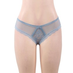 Plus Size Sexy Floral Lace Panty