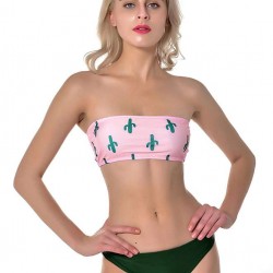 Cute Cactus Printing Sexy Summer Women's Bikini Set