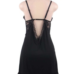 Plus Size Black Sexy Fashion Cotton High Quality Women Pajama Sets