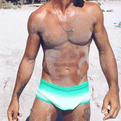 Men's Gradient color Swimming Trunks