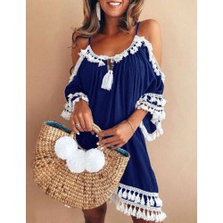 Personalized Fashionable Off Shoulder Summer Bohemian Beach Dress  Personalized Fashionable Off Shoulder Summer Bohemian Beach Dress