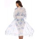 Chiffon Floral Long Cardigan Beach Gown Chiffon Floral Long Cardigan Beach Gown