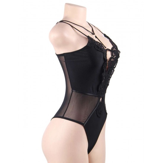 Black Lace Sexy Mature Strappy Floral Embroidery Lingerie Black Lace Sexy Mature Strappy Floral Embroidery Lingerie