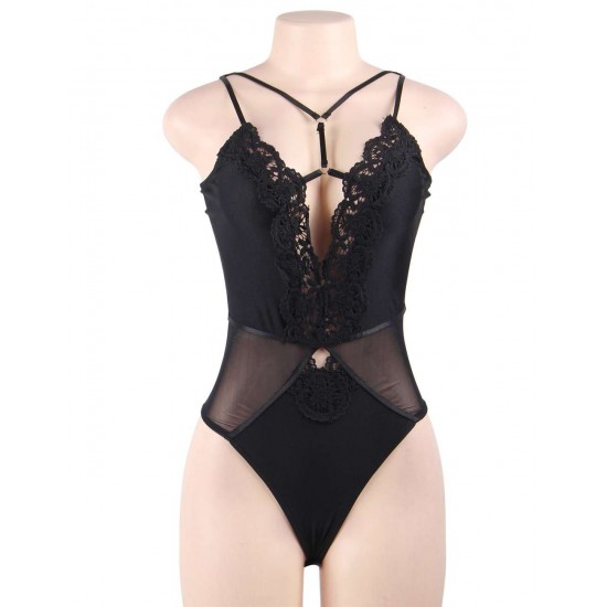 Black Lace Sexy Mature Strappy Floral Embroidery Lingerie Black Lace Sexy Mature Strappy Floral Embroidery Lingerie